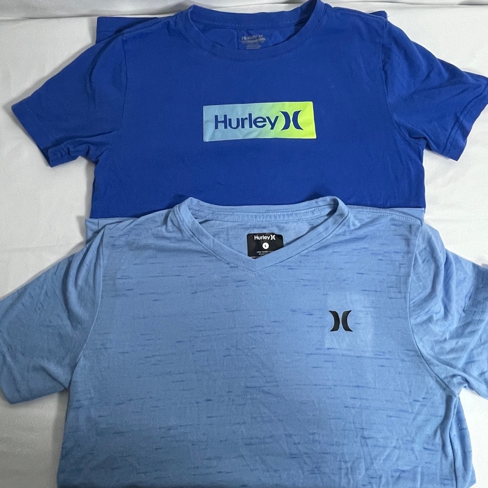 Hurley Kids Short Sleeve Tees in Blue Shades